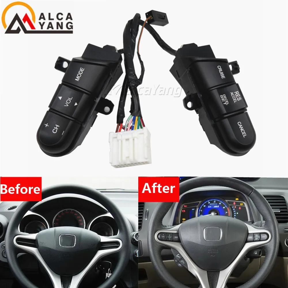 36770SNAA12 36770-SNA-A12 Steering Steering Wheel Pad Cruise Audio Remote Switch For Honda Civic 2006 2007 2008 2009 2010 2011