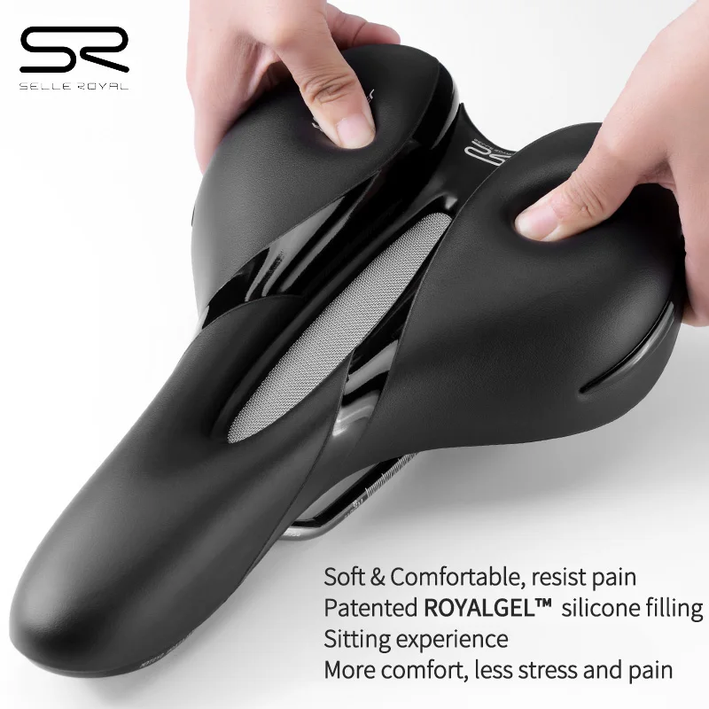 SELLE ROYAL Bicycle Saddle Origin Italy Bike Seat Water-repellent Royal GEL Silicone Casual Off-road Soft Hollow MTB Bike Saddle