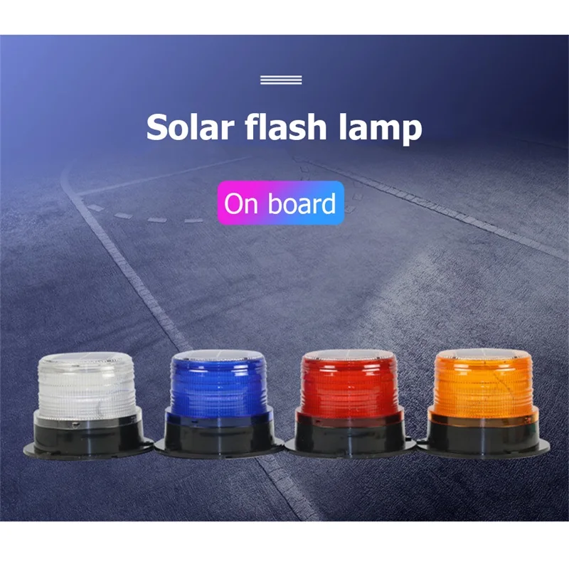 Ourfeng Solar Indicator Lights Rood Blauw Geel Wit Knipperende Auto Magnetische Adsorptie Night Veiligheidswaarschuwing Licht