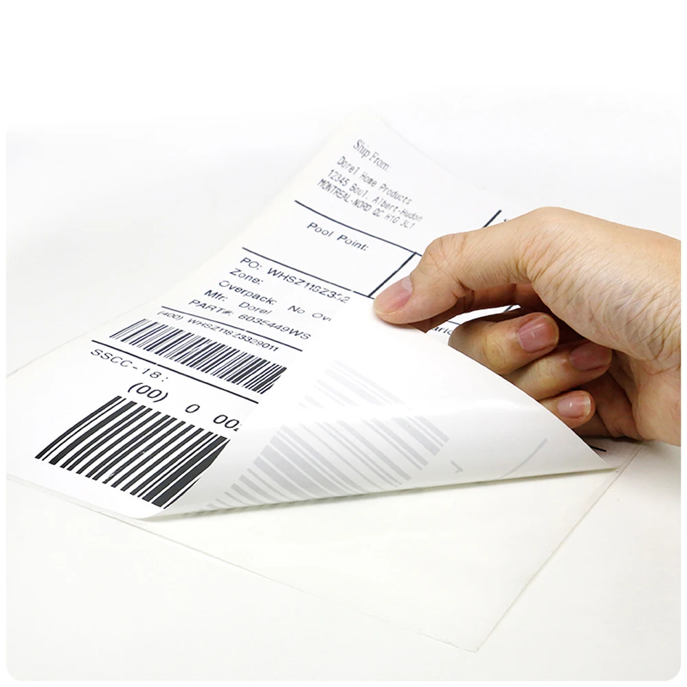 a4 a5 Adhesive Shipping Labels Bar Code Printed Custom A4 Stickers Fast Shipping and Free Design