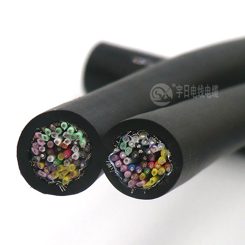 Flexible IO Control Cable 40 core 0.08mm² 28 AWG Shielded Twisted Pair Wire with Tinned Pure Oxygen Free Copper 1m