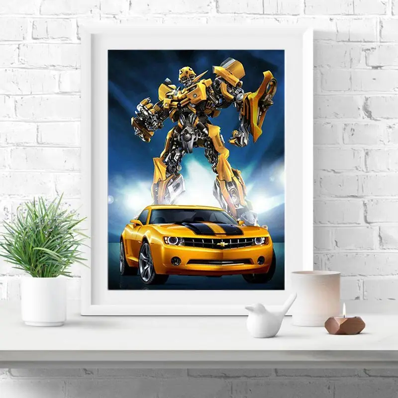 5D DIY Diamond Painting Painted Transformers & Car Diamond Embroidery Mosaic Rhinestone Cross stitch Crafts Home Decoration Sale