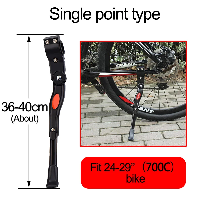 Universele Fietsstandaard Verstelbare Road Mountain Kick Stand Ultralichte Aluminiumlegering Fiets Zijstandaard Mtb Apparatuur