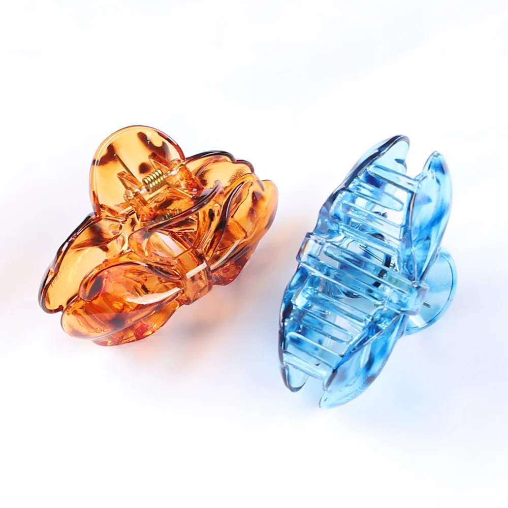 Jepit Rambut Besar Ujung Alat Mandi Macan Tutul Jepit Rambut Wanita Perempuan Jepit Rambut Jepit Rambut Kepiting Busur Plastik Aksesori Rambut Jepit Rambut