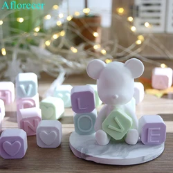 Capital Letter Concrete Mold Aromatherapy Gypsum Plaster Crafts Silicon Mould English Alphabet DIY Chocolate Molds