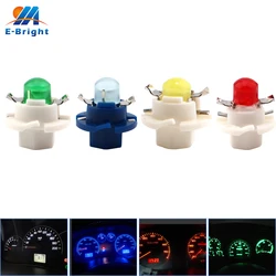 10 sztuk T5 B8.4D B8.3D B8.5D żarówki Led COB deska rozdzielcza boczne lampki kontrolne LED klaster Guage Light 12V oświetlenie wewnętrzne