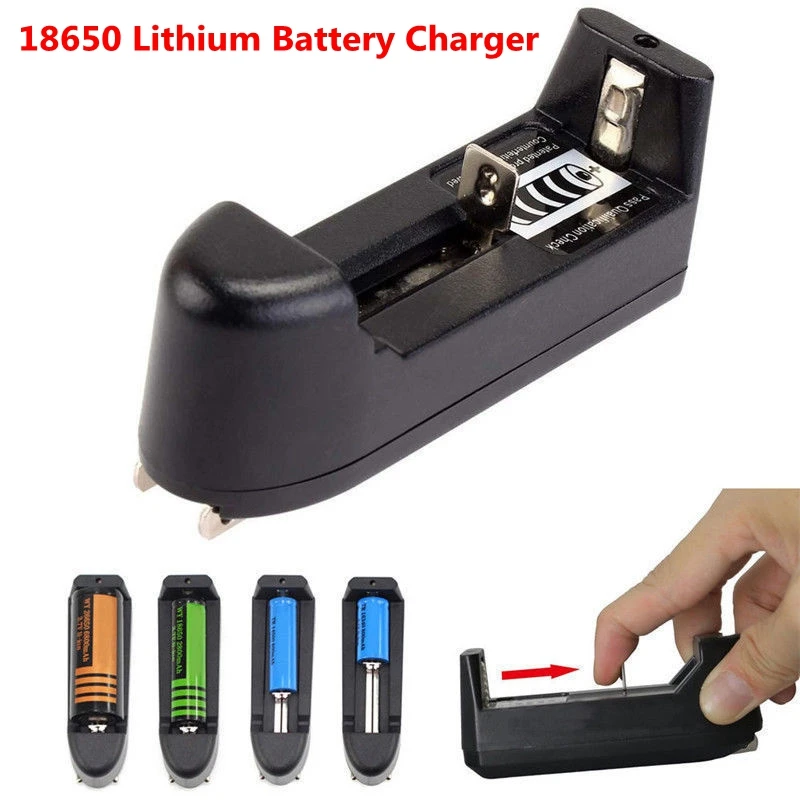 18650 Lithium Battery Charger For 3.7V 18650 16340 14500 Li-ion Rechargeable Battery Multifunction Portable Charger EU/US Plug