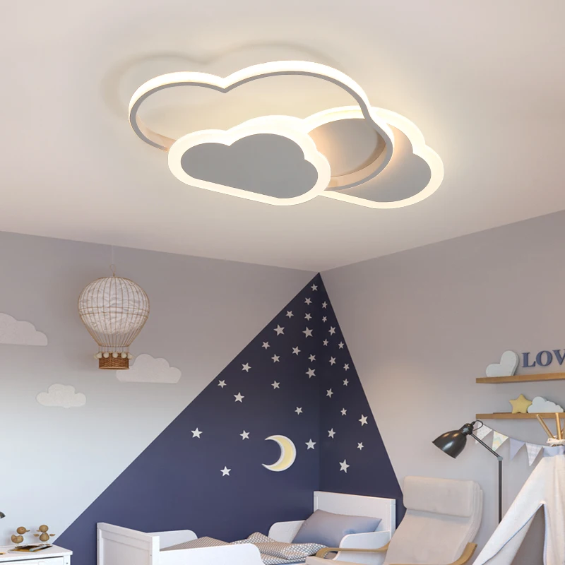 

Modern LED Ceiling Lamp for Children's Room Bedroom Study Dimmable ceiling light Child Cloud Lighting Fixture indoor lighting