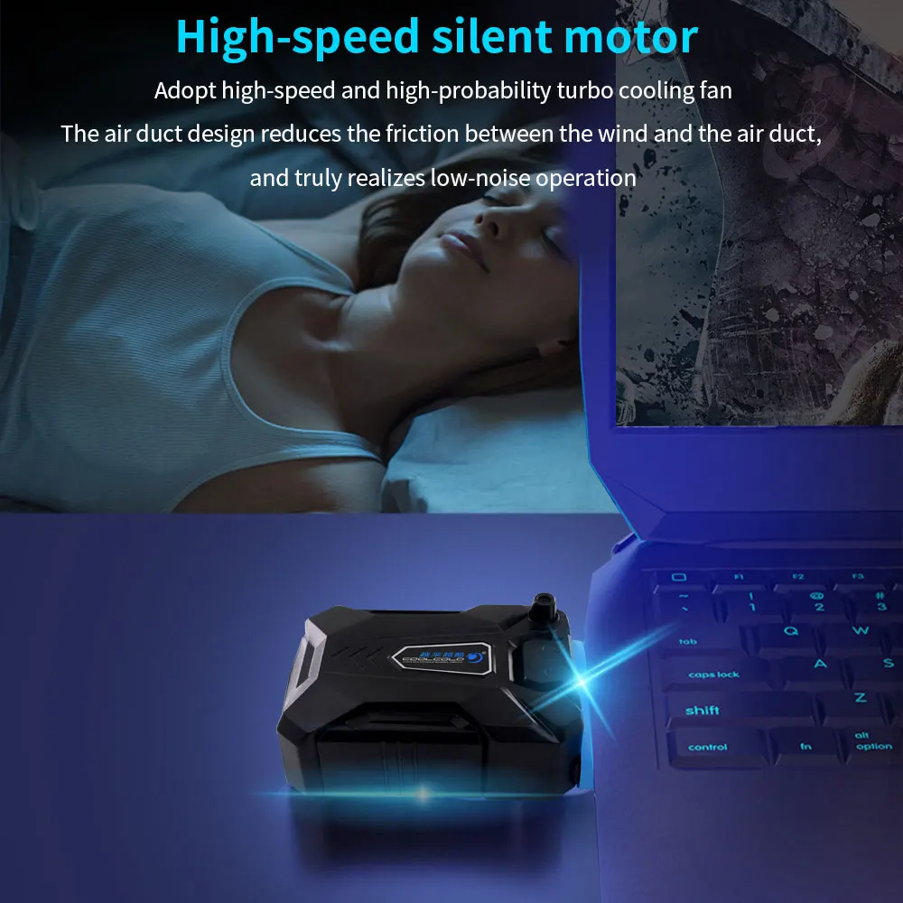 TISHRIC Hút Chân Không Laptop Làm Lạnh Tản Nhiệt USB Không Khí Chiết Quạt Làm Mát Laptop Hỗ Trợ Phụ Kiện Laptop