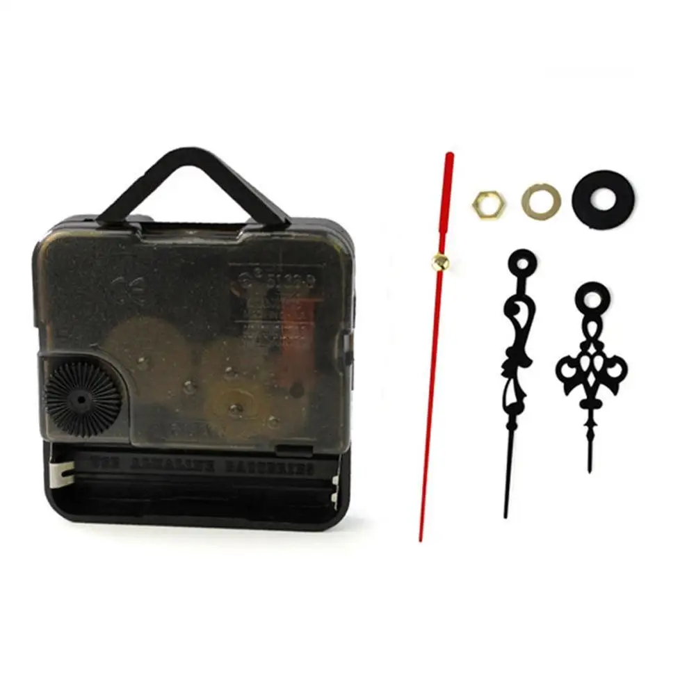 1 Set DIY Stille Wanduhr Quarz Nadel Bewegung Schwarz und Rot Hände Ersatz Teil Reparatur Kit Tool Set Uhr mechanismus