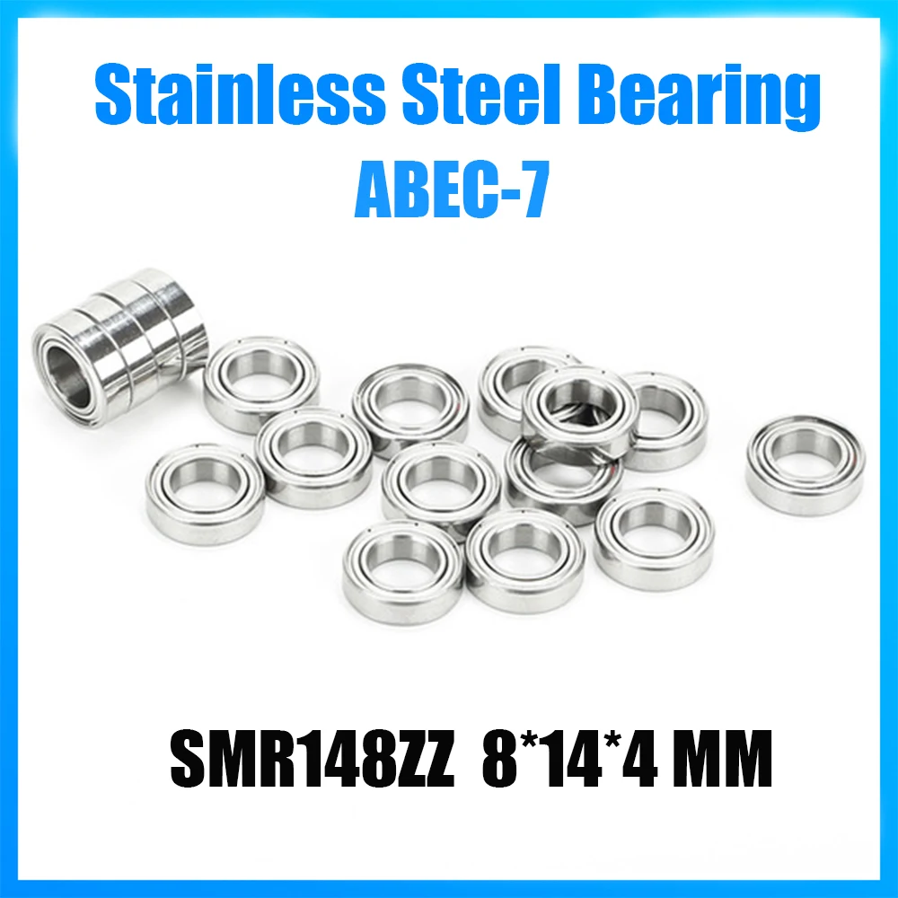 

SMR148ZZ Bearing 8*14*4 mm 5Pcs ABEC-7 440C Roller Stainless Steel SMR148Z SMR148 Z ZZ L-1480ZZ Ball Bearings