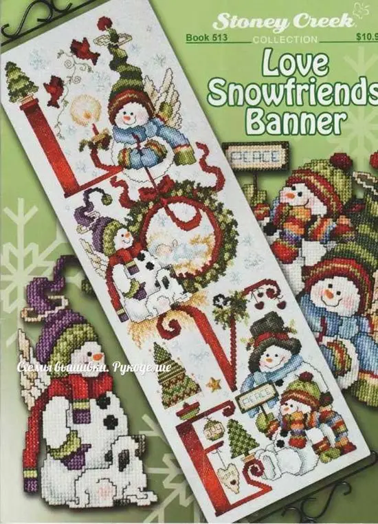 Embroidery Cross Stitch Kit    Needlework DIY DMC Counted Cross Stitch Kits Midsummer Small Stoney-513 Love Snowman 25-55