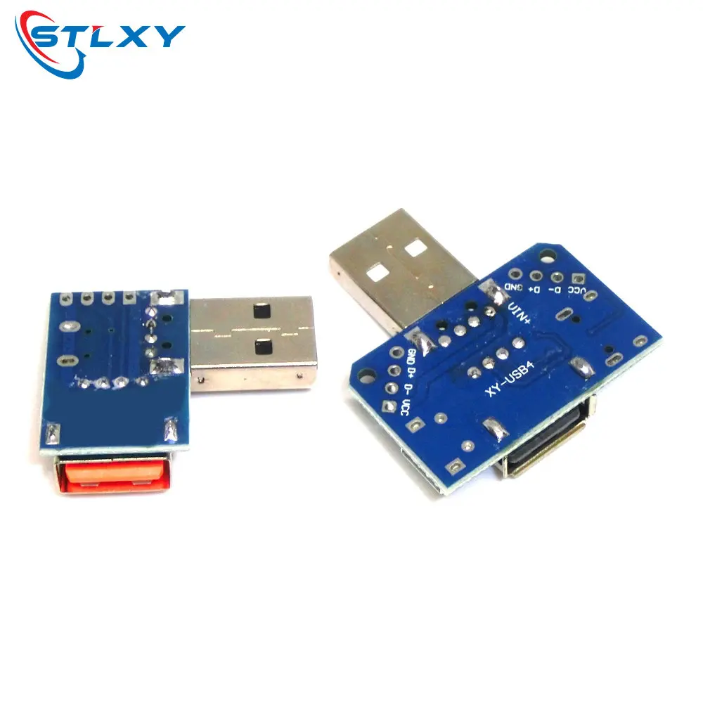 Stlxy XY-USB4 USB Switch Test Board 2.54-4P Transmission Module USB to Type-C Micro USB Adapter