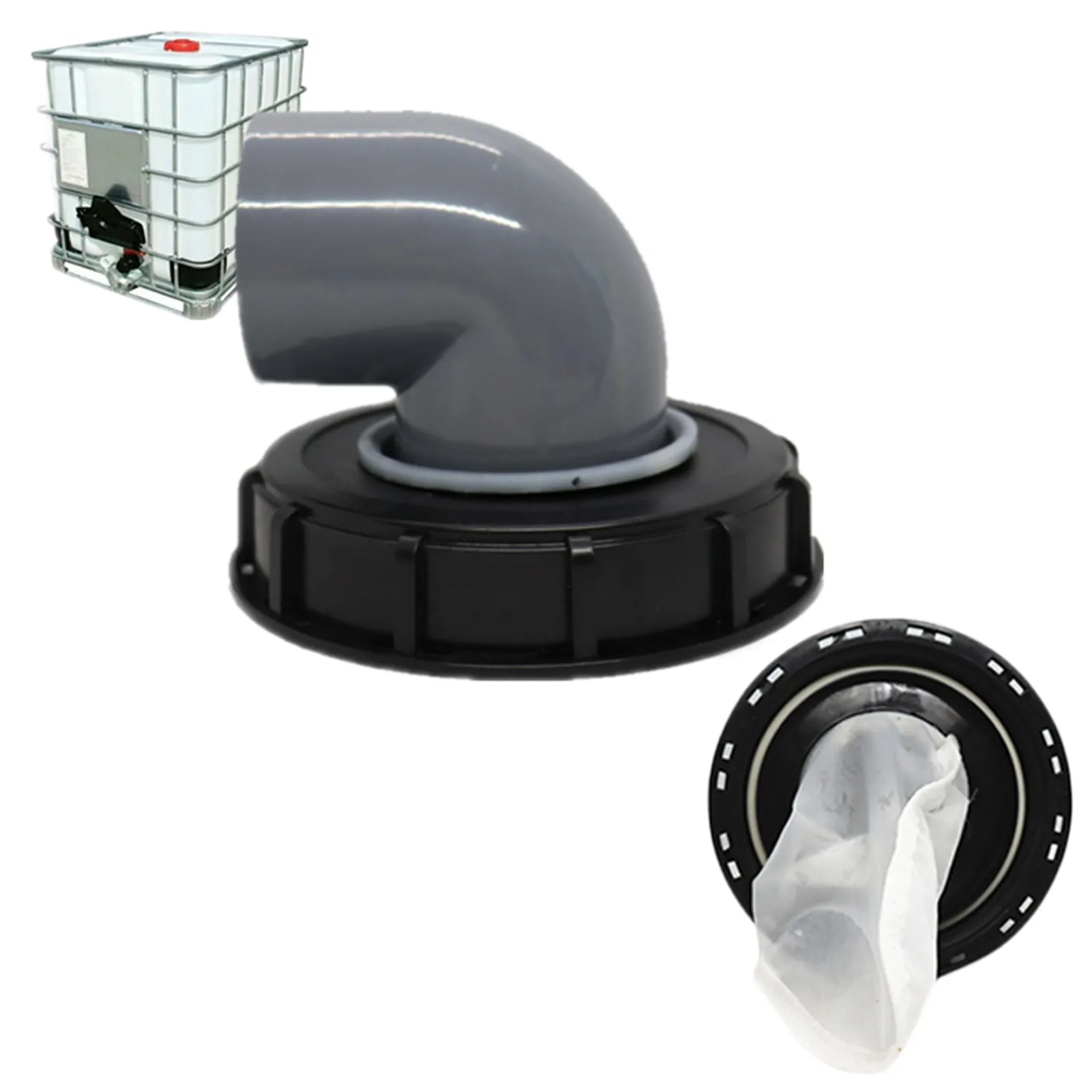 IBC Ton Barrel Cover Cap With Nylon Filter With Venting Ton Barrel Plastic Cover Tote Tank Lid Breath Cover Fitting