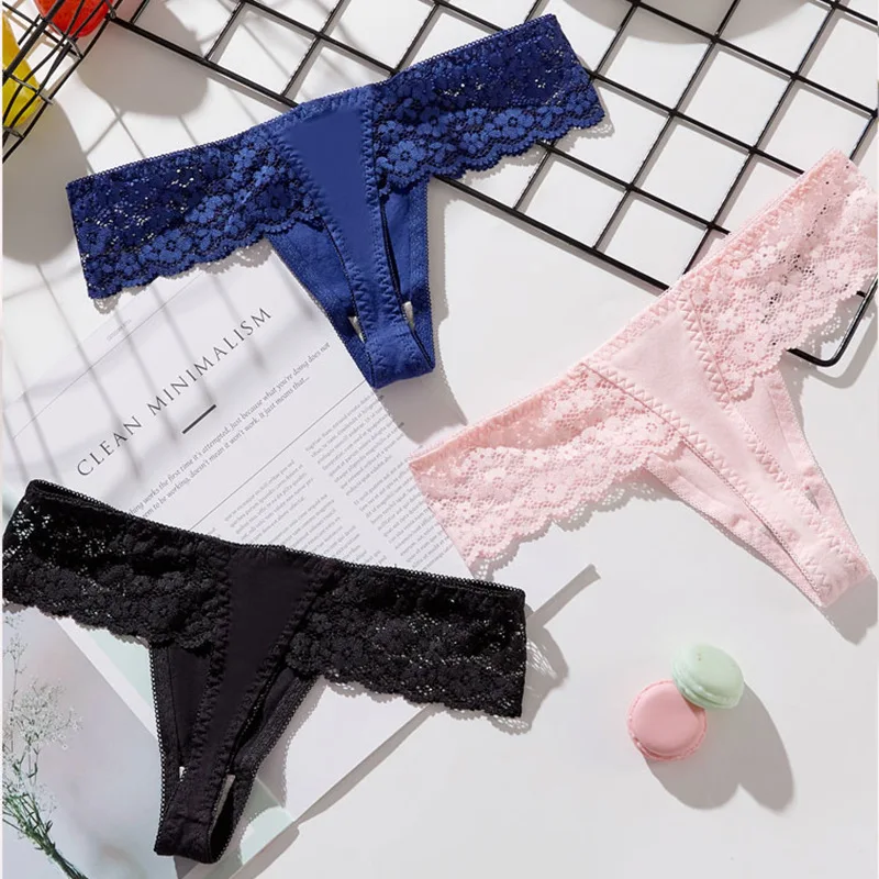 Women\'s thong sexy lace underwear seamless female panties  low waist comfortable period high quality laydies lingerie g-string