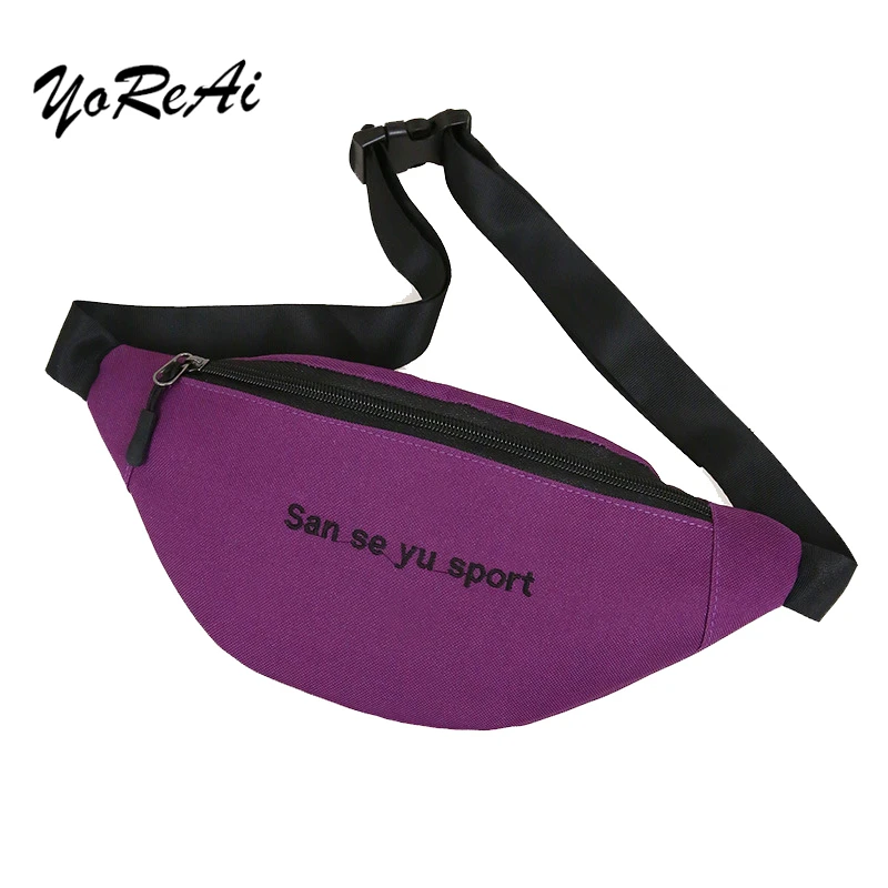 Sports bum bag travel pouch men women climbing waterproof banana fanny pack Pillow riding waist belt bags mobile phone pockets