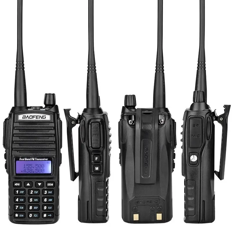 High quality BaoFeng uv-82 Portable Ham Radio Walkie Talkie Dual PTT Handle Radio sister Baofeng UV-5r + Earphone baofeng UV 82