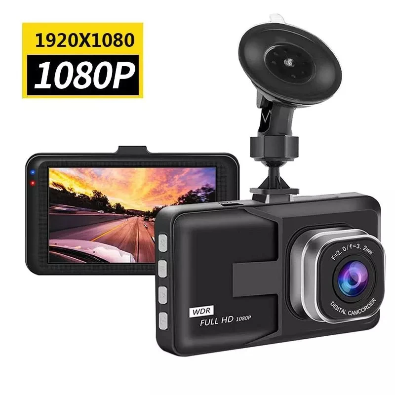 

3 Inch Ful HD 1080P Driving Recorder Car DVR Night Camera Loop Recording Parking Monitoring Dashcam Video Registrar