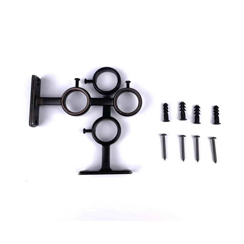 Aluminum alloy Vintage Brackets for Rods Metal Alloy Curtain Tie Back Tieback Holders Wall Hooks Hanger Home Decor