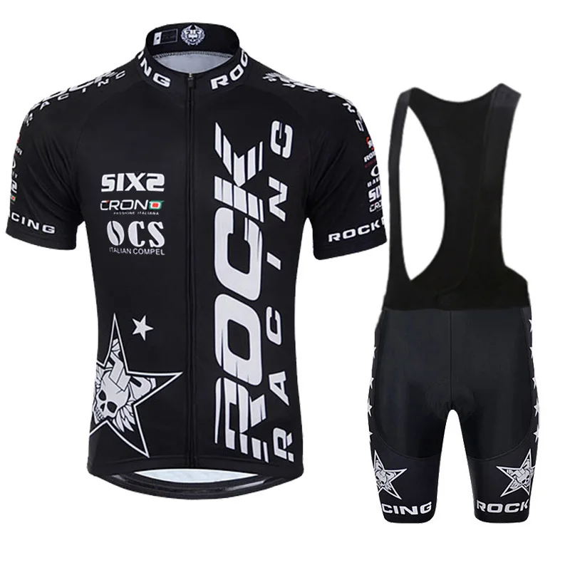 Rockful Summer Racing Cycling Jersey for Men, Mountain Bike Clothing Set, MTB Bicycle Clothing