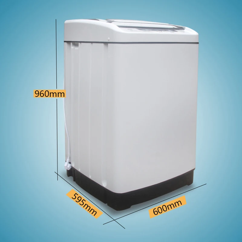 110 فولت-220 فولت البحرية غسالة أوتوماتيكية بالكامل 8 كجم النابض غسالة المنزلية سعة كبيرة غطاء شفاف غسل