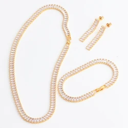 Cubic Zircon Choker Necklace For Women Rhinestone Tennis Necklace Crystal Chain Goth Jewelry Collares Gifts Bijoux Femme