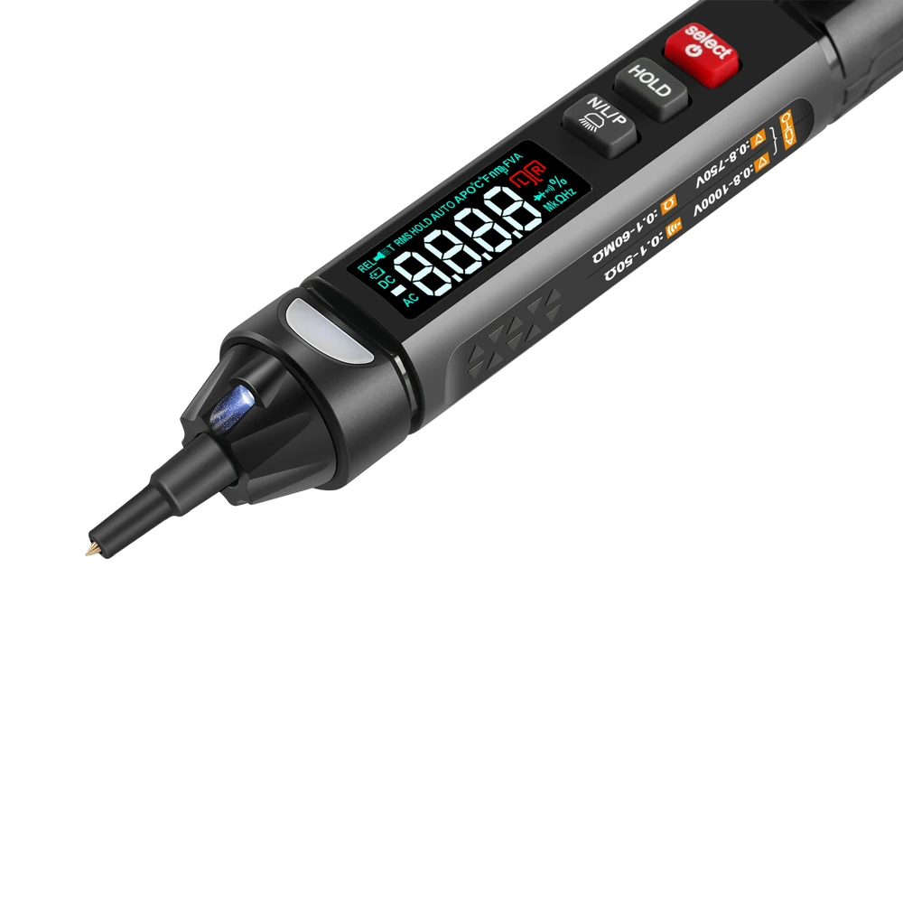 MUSTOOL 3 In 1 Digital Pen Type Multimeter Without Battery With Test Lead True RMS Color Display Screen MT007/ Pro/Pro En