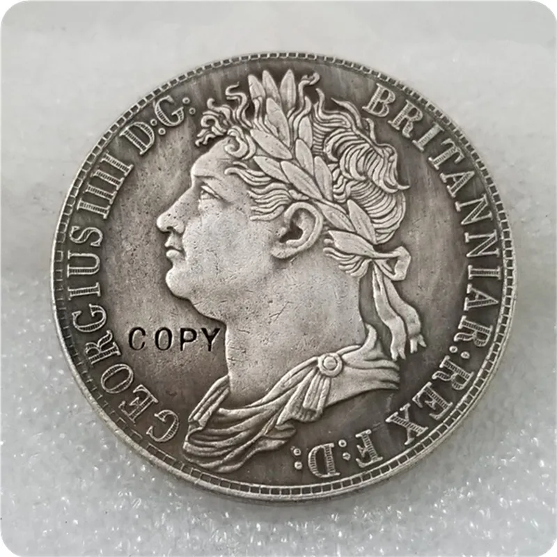 1830 UK Crown  George IV Welsh Coin Silver COPY