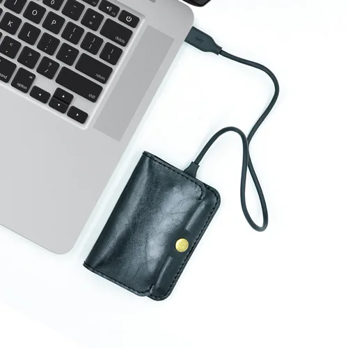 Imagen 1 del producto Funda de cuero de microfibra para disco duro, cubierta protectora antideslizante para disco duro, Protector contra arañazos y golpes, funda SSD para Samsung T7 T5