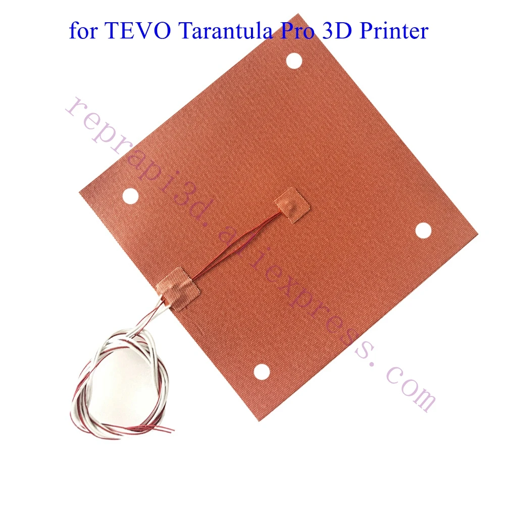 High Temperature Flexible 235 x 235mm Silicone Heater 24V 220V 120V Heated Bed Build Plate for TEVO Tarantula Pro 3D Printer