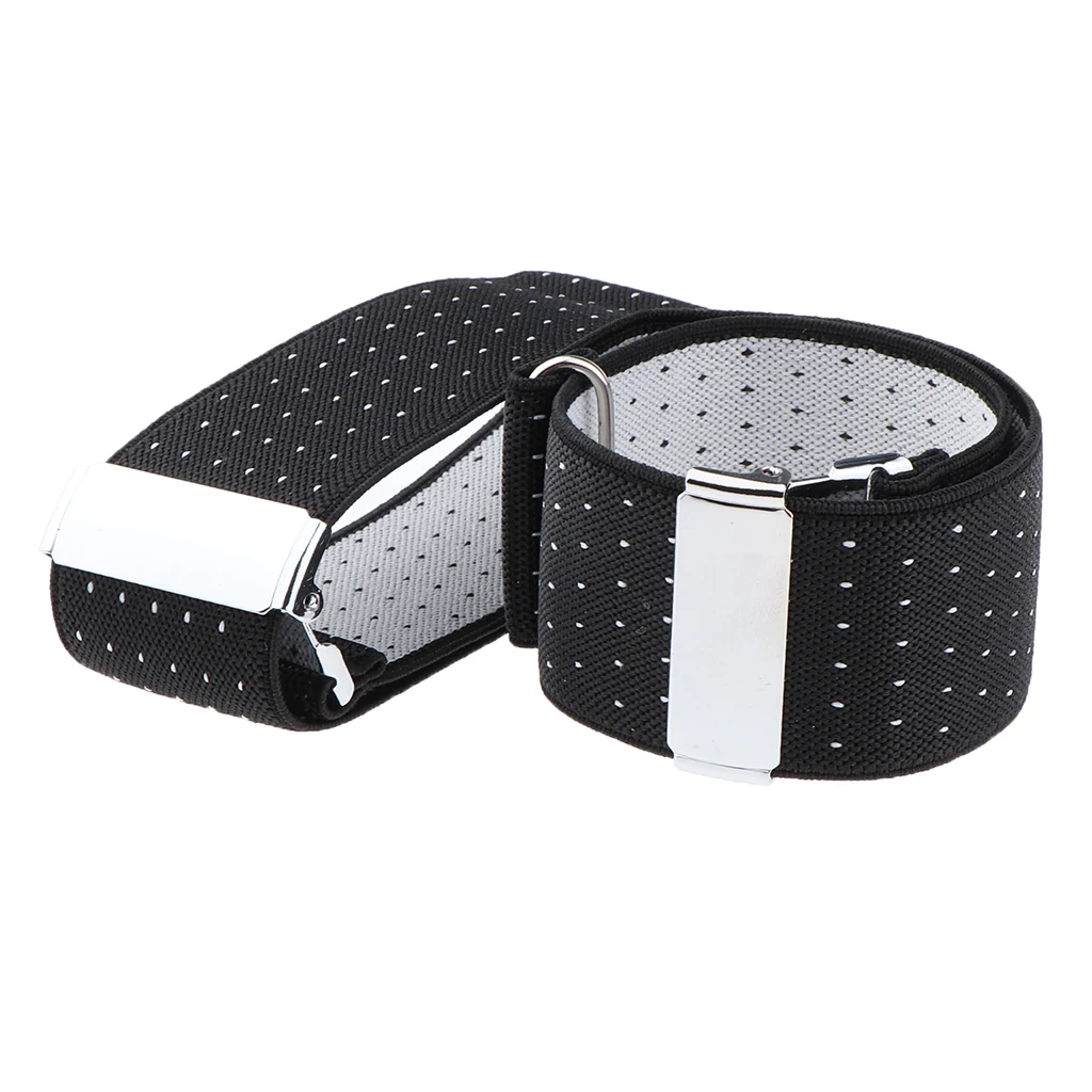 Elastic Adjustable Armband Sleeve Garters Hold Anti-Slip Shirt Sleeve Holder Gentleman Formal Shirt Armband Sleeve Garter Holder