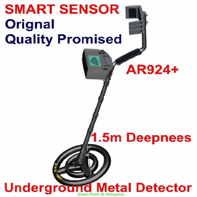 

AR924+ Smart Sensor Underground Metal Detector Portable Treasure Hunter 1.5 Meters Detection Depth With Rechargeable Coin Search