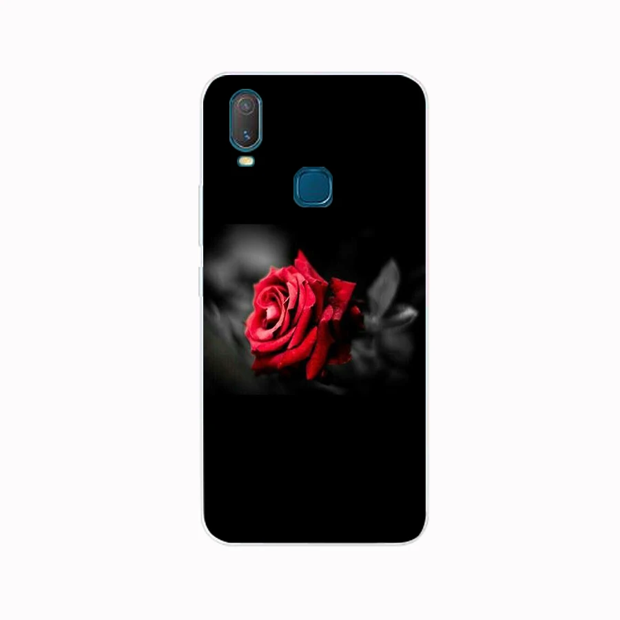 280FG Red Rose Flowers gift Soft Silicone Tpu Cover phone Case for VIVO Y3 Y11 Y12 Y15 Y17 Neo Pro Case