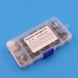 BC337 BC327 2N2222 2N2907 2N3904 2N3906 S8050 S8550 A1015 C1815 transistör ürün çeşitliliği kiti 10 değer = 200 adet, transistörler + kutu paketi