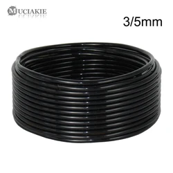 MUCIAKIE 100M 3/5MM nowe PVC Micro wąż ogrodowy 1/8 ''kroplówki nawadniania ogród wąż z tworzywa sztucznego podlewanie kwiatów rury