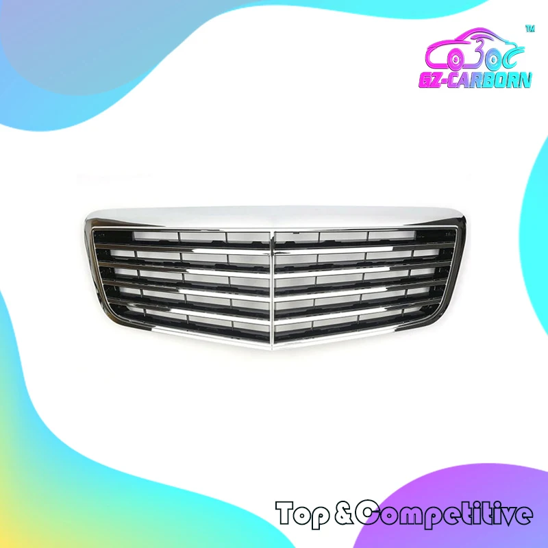 

2007 2008 2009 For Mercedes Benz E-Class W211 Grill ASSY Style Black/Silver Front Racing Grille