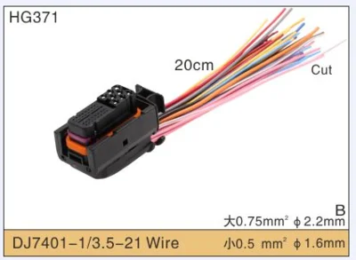 10/20/50 Set 40 holes 0-1355172-1 igniter harness plug-in ECU plug with terminal DJ7401-1/3.5-21