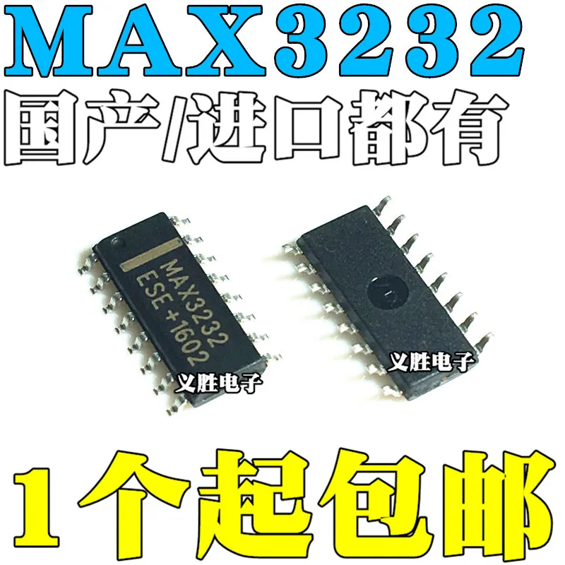 New and original For MAX3232 MAX3232ESE MAX3232CSE SOP16 RS-232，Drive transceiver, new low power transceiver