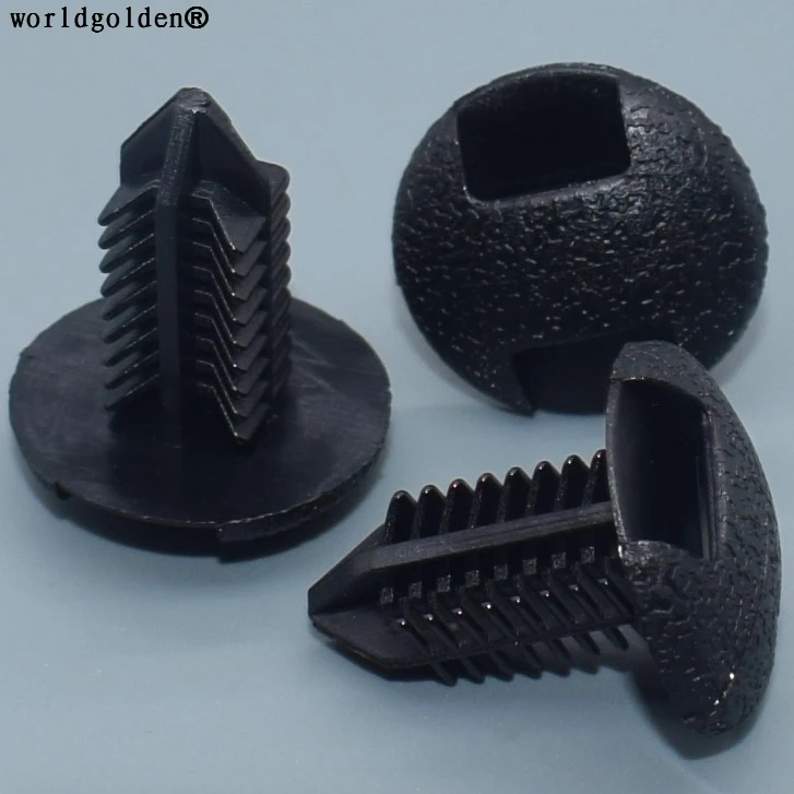 Worldgolden 100 Buah Penahan Bagasi Tipe Push Trim Kompartemen Bagasi Pengencang Otomatis untuk Toyota 90467-08186