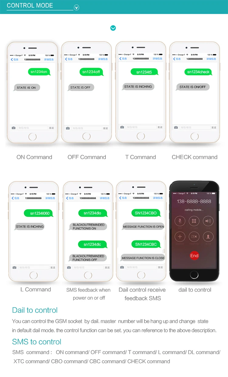 Gsm Power Socket 16A Outlet Remote Relay Switch Smart Home Controller or Temperature Sensor SMS Call Power Off Alert Gate Opener