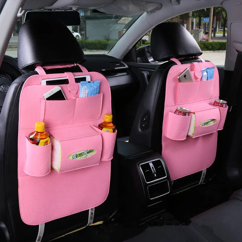 

New Universal 1PC Car Auto Seat Back Protector Cover Car Interior Children Kick Mat Storage Bag Accessories Hook Car Styling