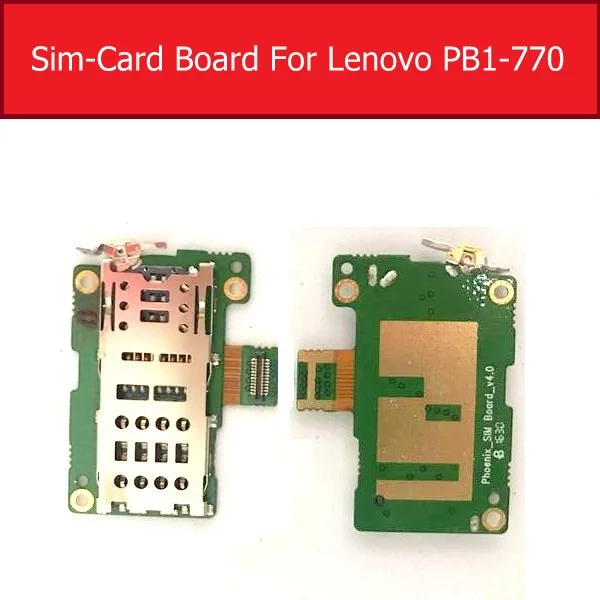 Sim-Card Slot Holder For Lenovo PB1-770 Tablet Sim &  Memory Card Tray Socket Adapter Board Replacement Repair Parts