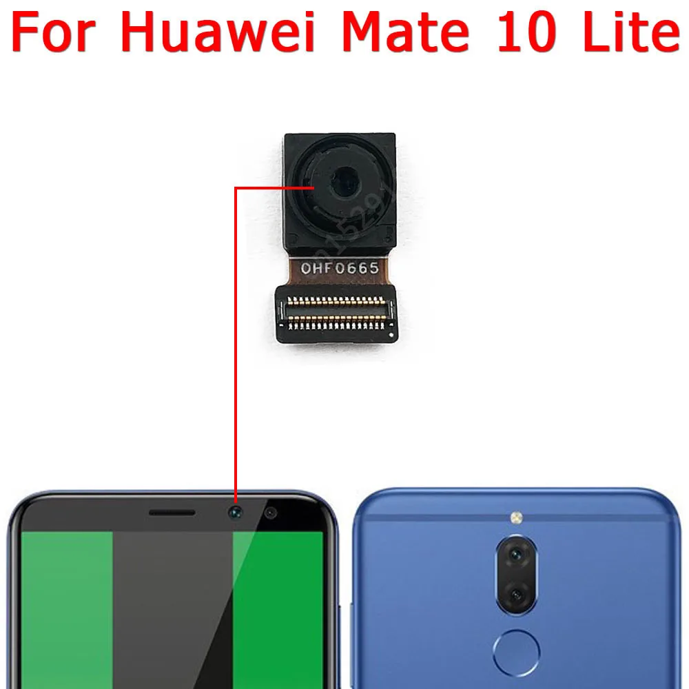 كاميرا أمامية وخلفية لهاتف haway mate 10 lite و mate 10 10 lite ، جزء بديل ، كاميرا أمامية وخلفية