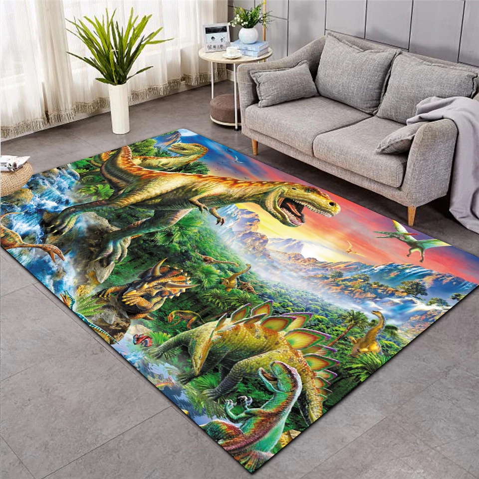 

Kid dinosaur rug and primitive forest rugs for baby home living room large bedroom hallway yoga kitchen door floor bathroom mat