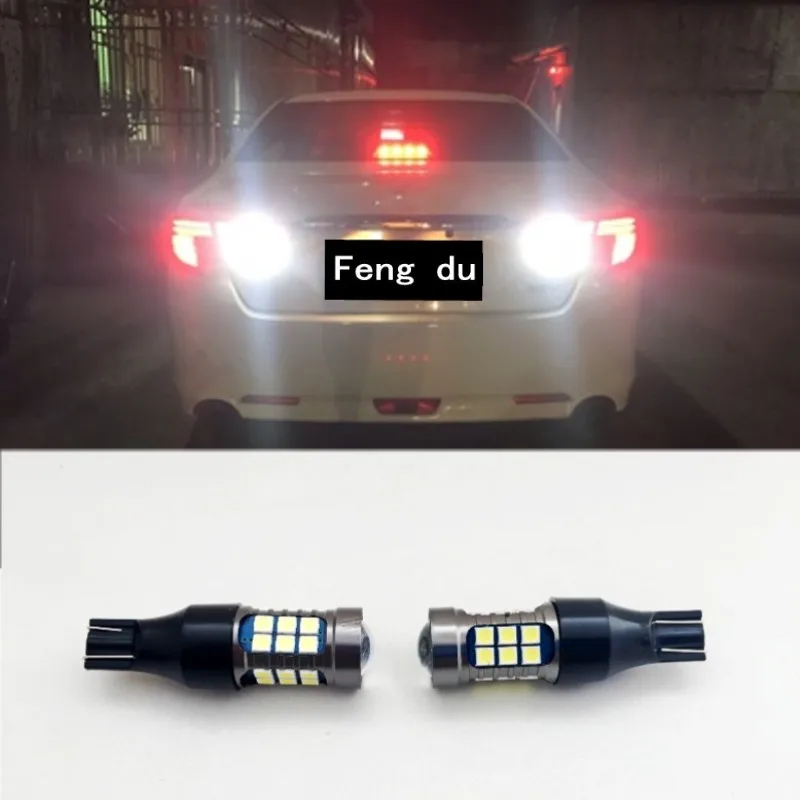 2pcs For 2005-2018 Reiz Reversing Light MARKX High Bright LED Car Auxiliary Bulbs Back wave light W16W T15 T20 w21w Refit