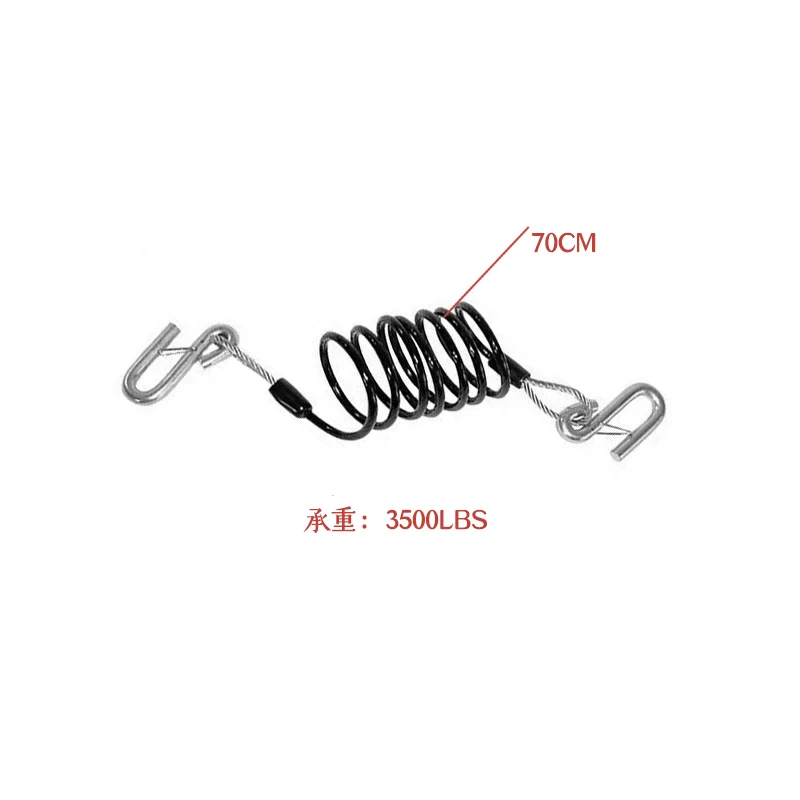 Ego trailer 3500lbs Trailer safety wire safety rope chain with S hook trailer parts