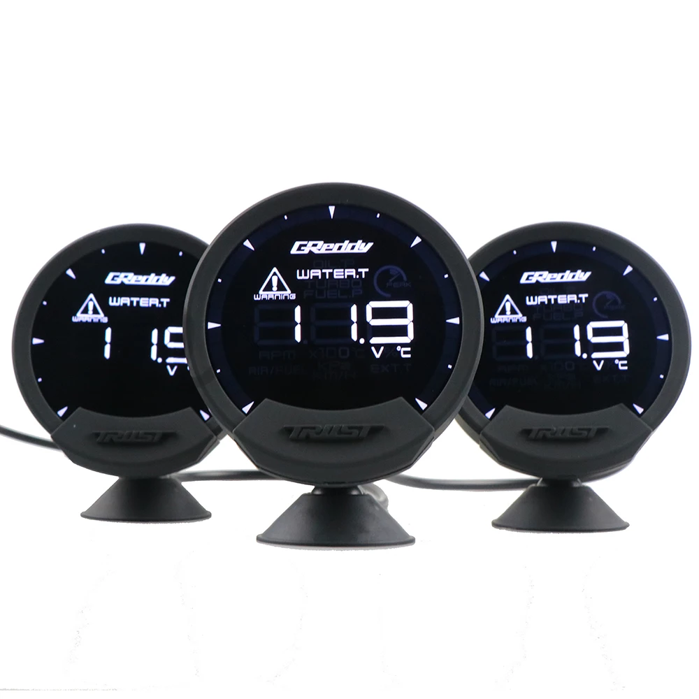 Greddi Sirius 7 Colors LCD Head Up Display Boost Water&Oil Temp Oil Press RPM Fuel Pressure Air-fuel Ratio EGT Gauge