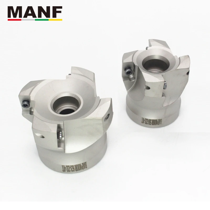 MANF Milling Cutters 50-22-4T 63-22-4T 160-40-8T Indexable Face Milling Cutter Mill Head  For APMT1604PDER Carbide Insert