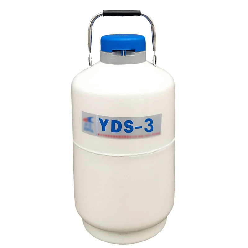 3L YDS-3 Caliber 50MM High Quality Nitrogen Container Tank Dewar with Straps  Liquid Nitrogen Tank