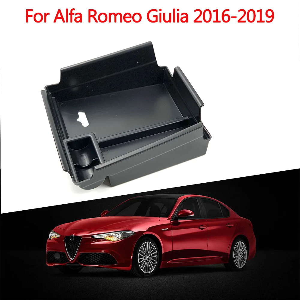 Car Styling Accessories Console Armrest Storage Box Container Car Styling For Alfa Romeo Giulia (952) 2016-2019 Stelvio 2017